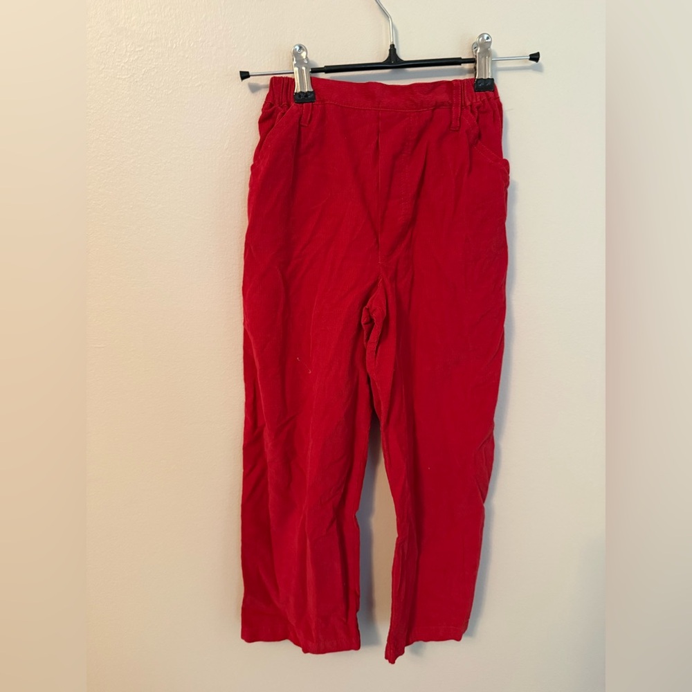Bella Bliss Red Corduroy Pants